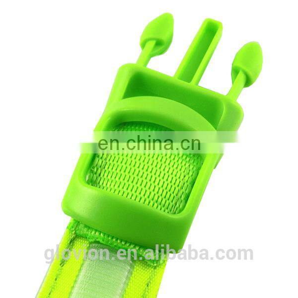 ECO-friendly pet collar durabl dog collar for training and hunting USB rechargeable flashing collar