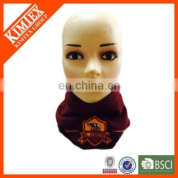 Custom embroidery promotional polar fleece neck warmer microfiber