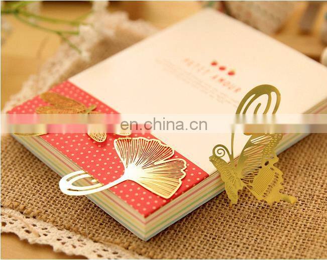 Manufacturer good quality fashion design metal bookmarker