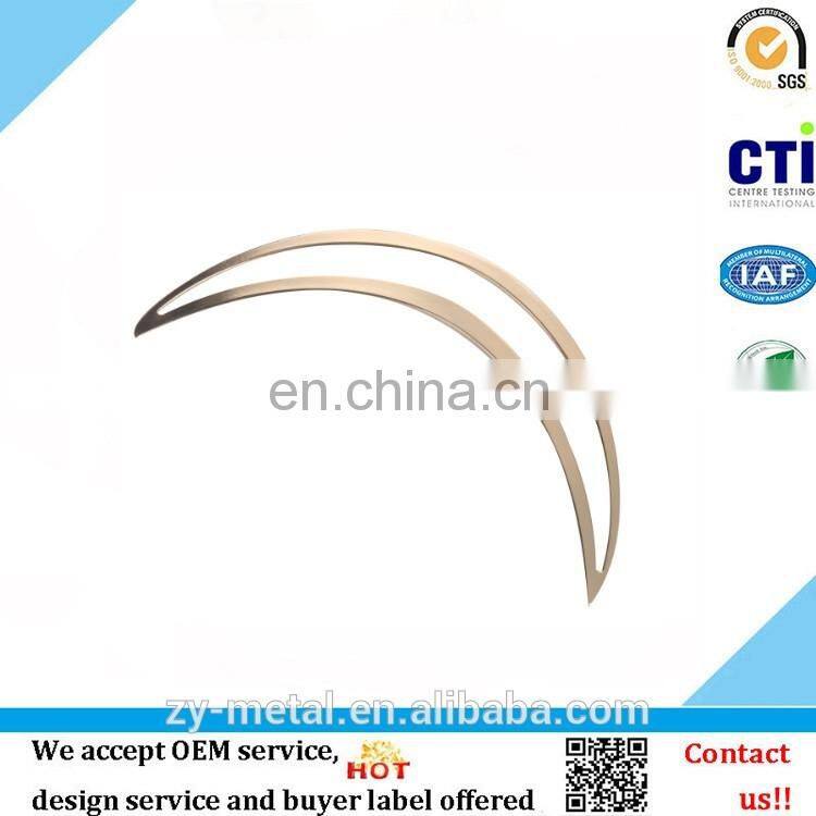 2015 new products moon shape ornament, latest decorative metal accessories for clothing