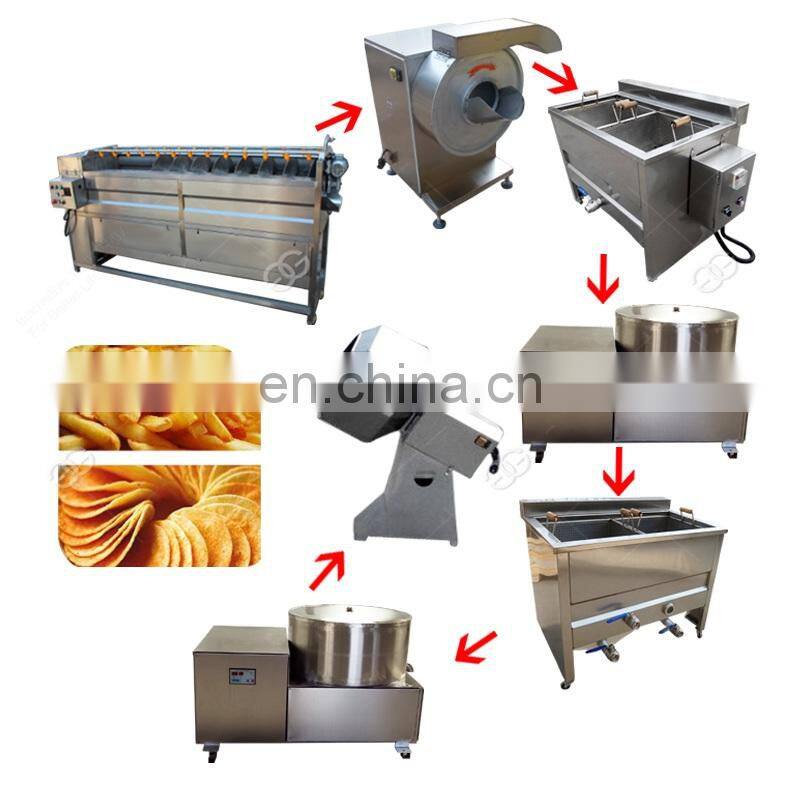 Multifunctional Frozen French Fries Factory Processing Machine Chips Machines Potato Chips Making Line