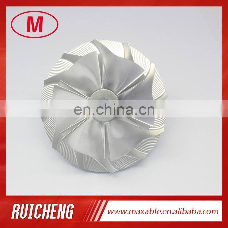 T81 444827-0001/17 75.94/106.00mm 6+6 blades Turbo Billet/milling/aluminum 2618 compressor wheel for 465622-0002/3/4/5/6/7/9/10