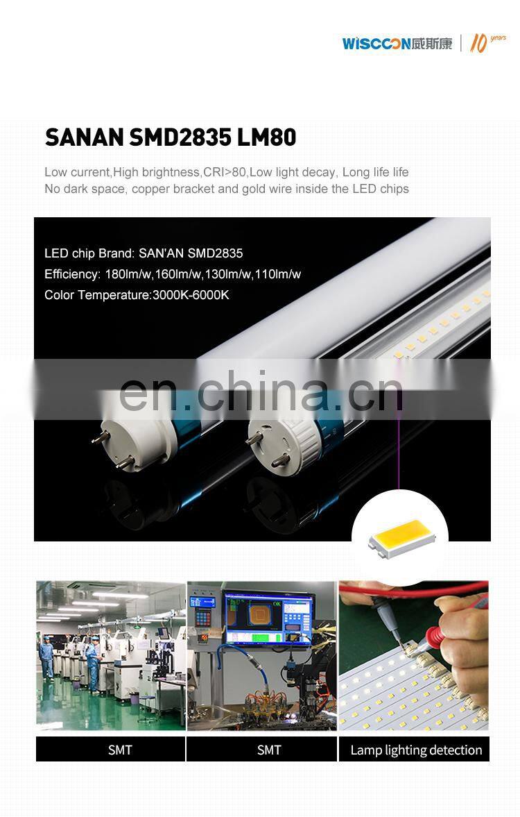 2-8 Ft 600-2400mm CE ROHS customized unique T5 T8 LED tubes