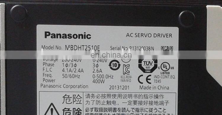 Original 400W ac servo motor drive Panasonic MBDKT2510E