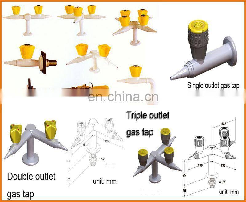 Laboratory gas valves durable acid resistant brass outlet valve