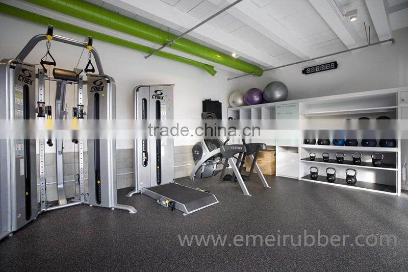 anti-shock gym rubber flooring mat with EN1177