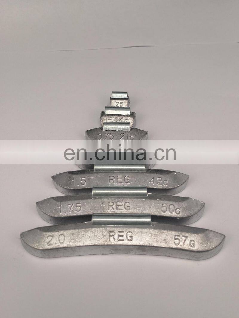China lead/pb clip on wheel balance weight