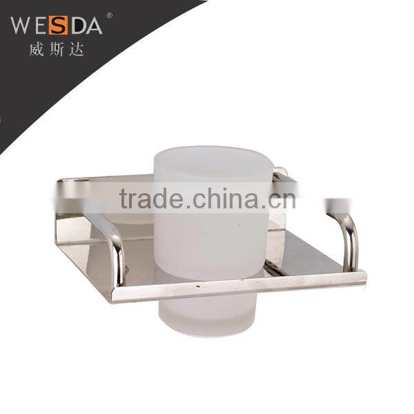 2014 Sanitary ware bathroom double cup holder stainless steel