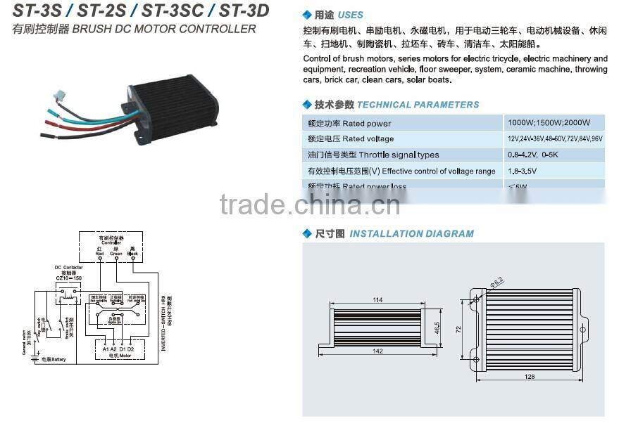 SAYOON Brushed DC motor controller ST-3S