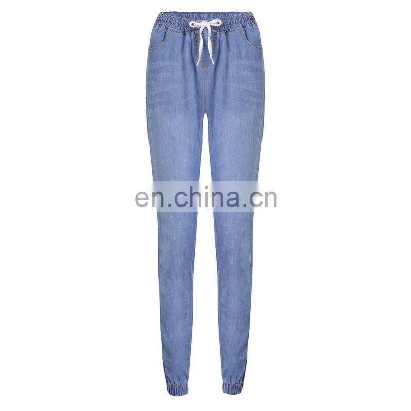 S-5XL wholesale brand women's summer stretch slim plus size jeans custom denim custom denim