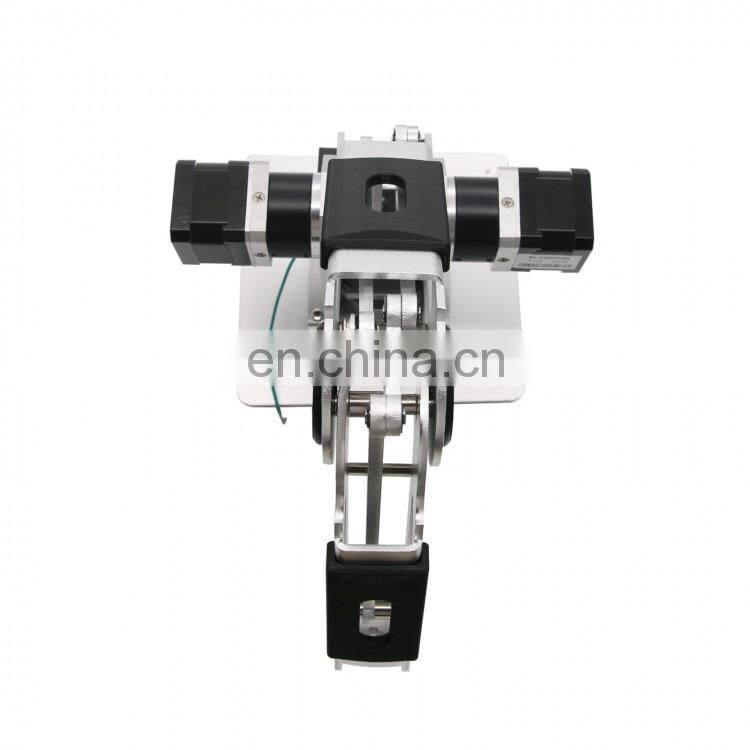 Silver 6061 Aluminum Alloy 3pcs 42 Gear Motors + 3-Axis Mechanical Robot Arm 3-DOF Robotic Arm