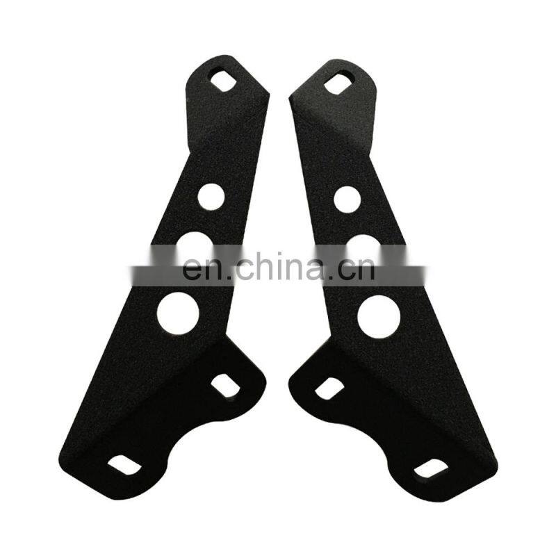 steel hood bracket hood mount kit for 20 inch led light bar for jeep for wrangler