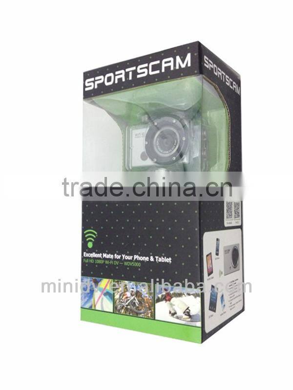 Full HD 1080P 30 Meters Underwater Sport Camera with Built-in WiFi For Remote Controlling By Android & IOS Smartphone