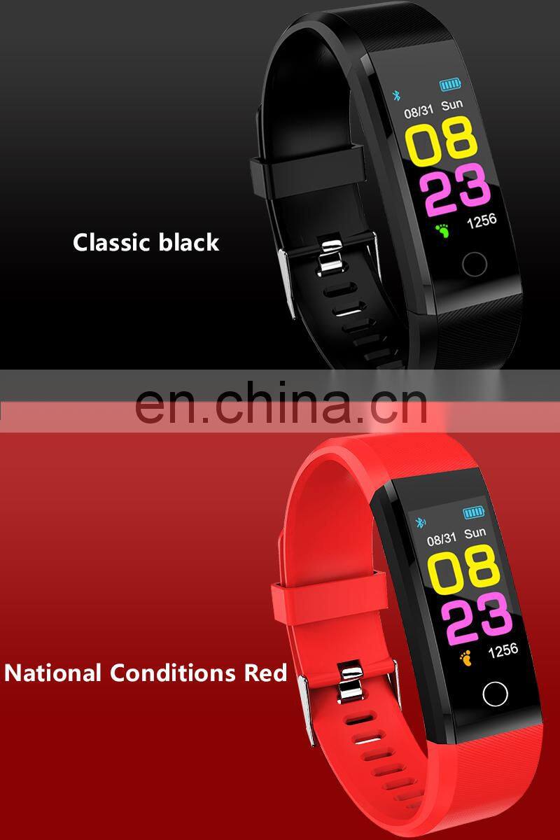 Smart Watch 115PLUS High Quality Man Waterproof Smartwatch Silicone Fitness Tracker smart watch band sport watch smart