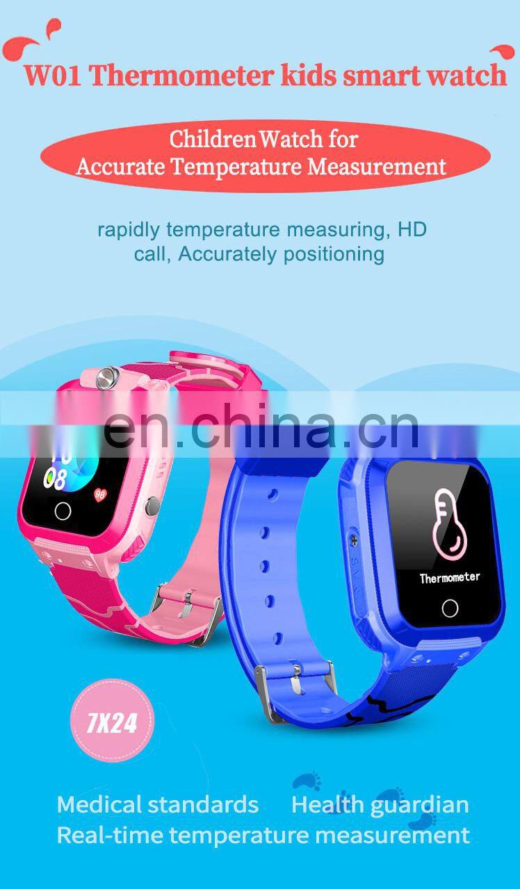 Hot Sale Temperature Mobile Phones SOS Call Smart Watch Kids Lbs Gps & Tracking Smartwatches Wearable Devices