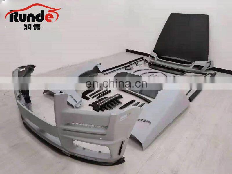 Runde Car Modification Cullinan Update To Mansy Style Car Front Rear Bumper Engine Hood Body Kit For Rolls Royce Cullinan