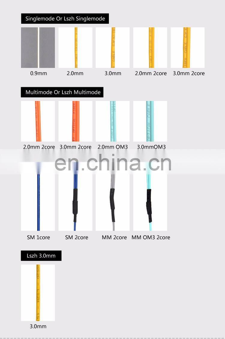 Indoor SC/UPC-LC/APC 3meter 9/125um 2.0mm Singlemode Duplex fiber patch cable
