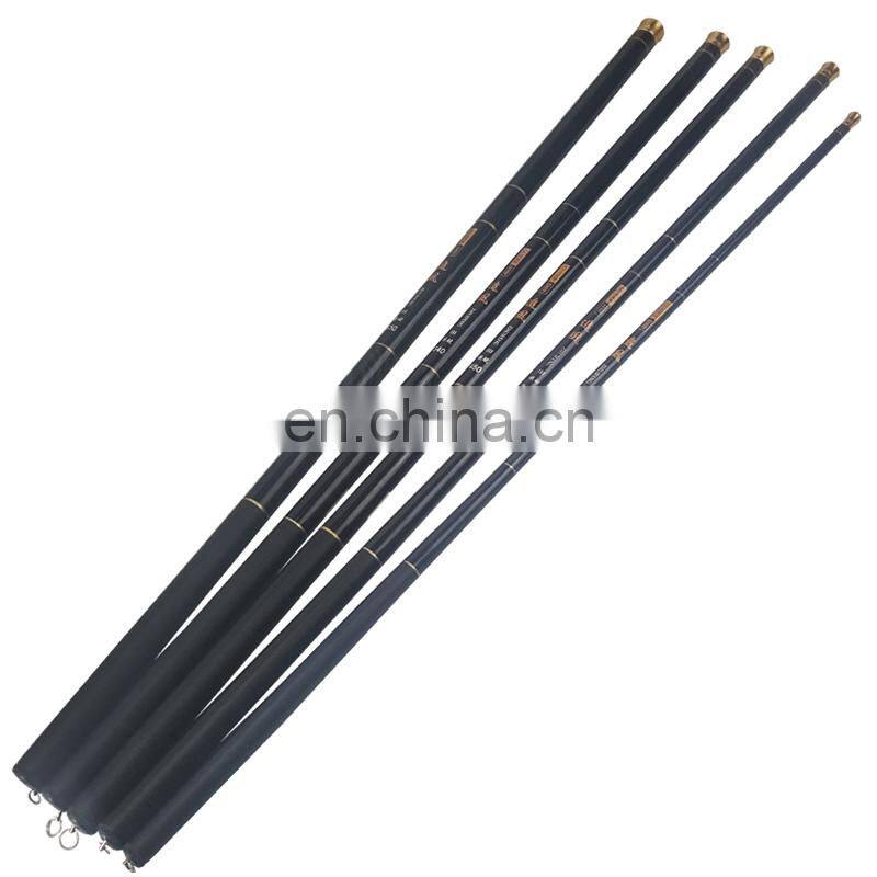 Byloo cheapest wholesale free logo 3.6m -7.2m carbon fiber and fiberglass glass fishing rod mini travel