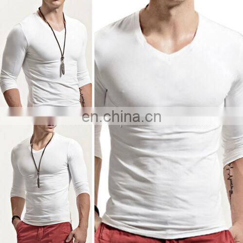 Wholesale Men Sports Gym Fitness Quick Drying Tight Fitting T Shirt Tee Slim Fit Compression Shirt