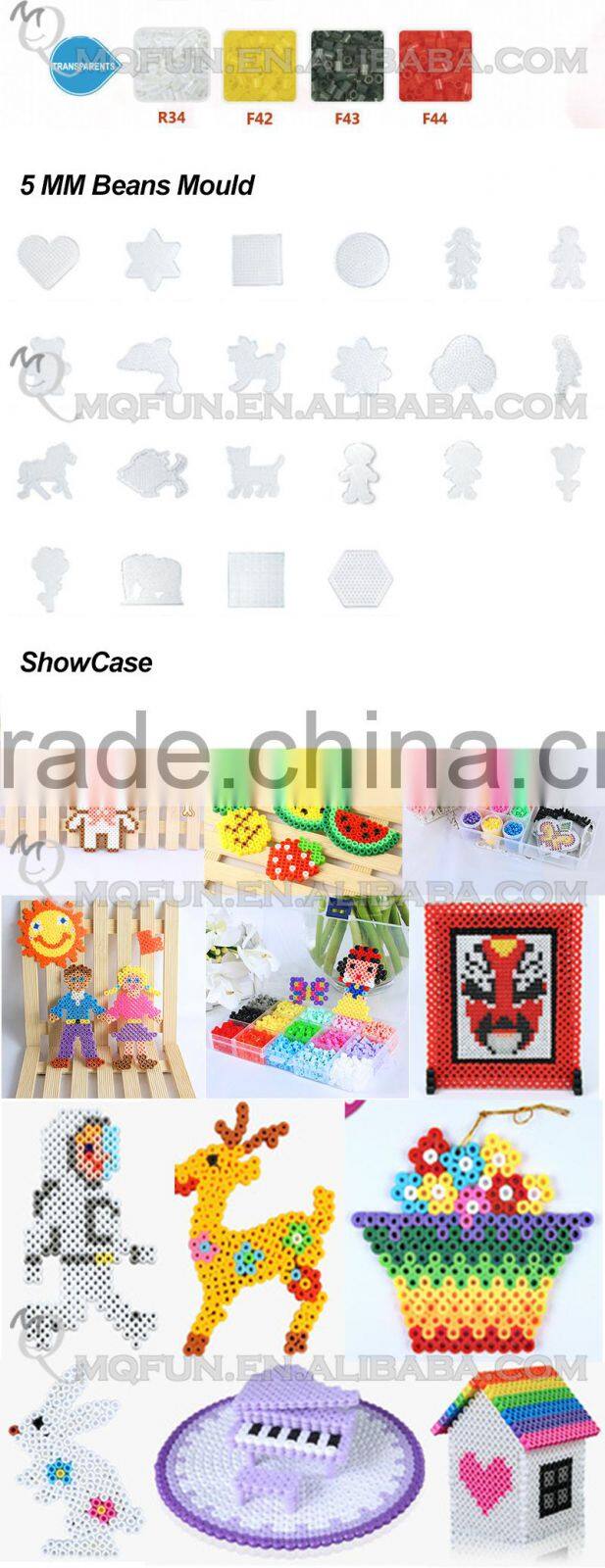 Mini Qute Kawaii DIY Ironing Hama Perler Beans 3D Jigsaw building block pegboard educational toy (Accept OEM) NO.ET10A
