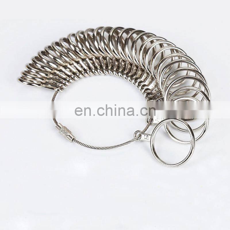 EU/JP/KR/UK/US Useful Standard Jewelry Measuring Tool Rings Size Metal Finger Ring Sizer Measure Gauge