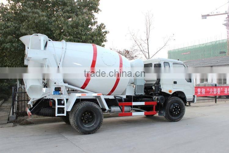 2015 factory supply RHD and LHD Foton 4m3 mini concrete mixer