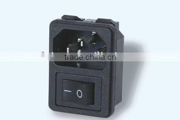 Iec inlet AC amd socket s1 with switch