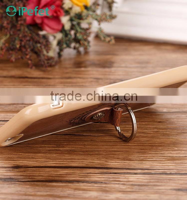 PU Leather TPU Kickstand Back Cover Cases For iPhone 6S