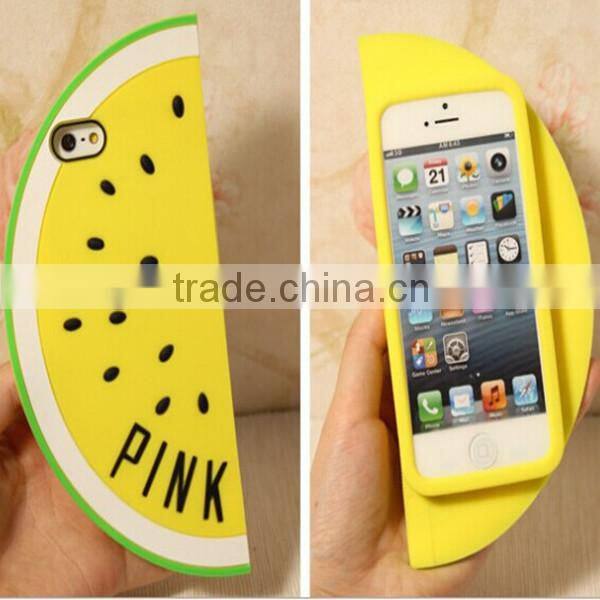 Fashion Cute Silicone Watermelon Cellphone Cases For iPhone 4S 5S Cases
