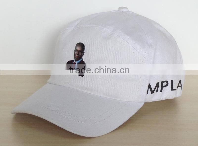 custom head image print 5-panel baseball cap and hat for president election events