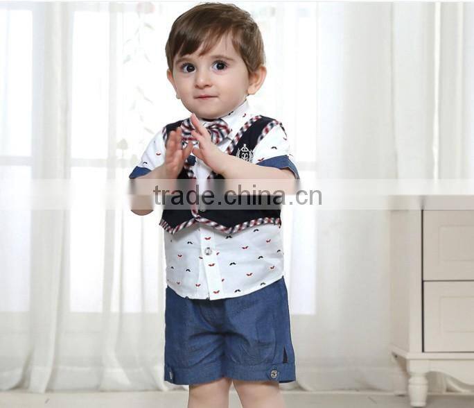 Handsome Boy Collections Children Clothing Sets Three Piece Summer Clothes Sets
