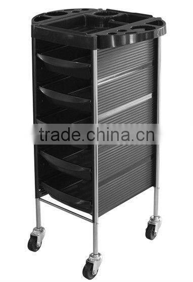 Wood beauty salon hairdressing trolley cart