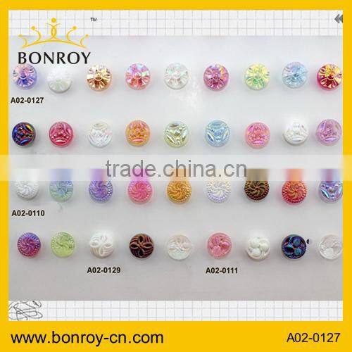 2014 China fancy acrylic button / plastic button for garments