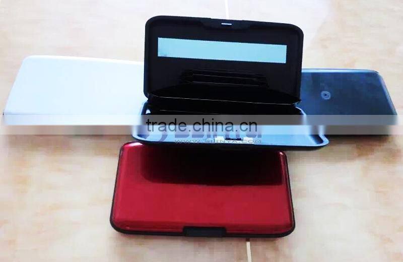 IPX4 Waterproof RFID Credit Cards IC Card Aluminum Name Card Wallet