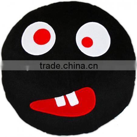 Hot selling plush emoji cushion cheap soft plush emoji pillow for free sample