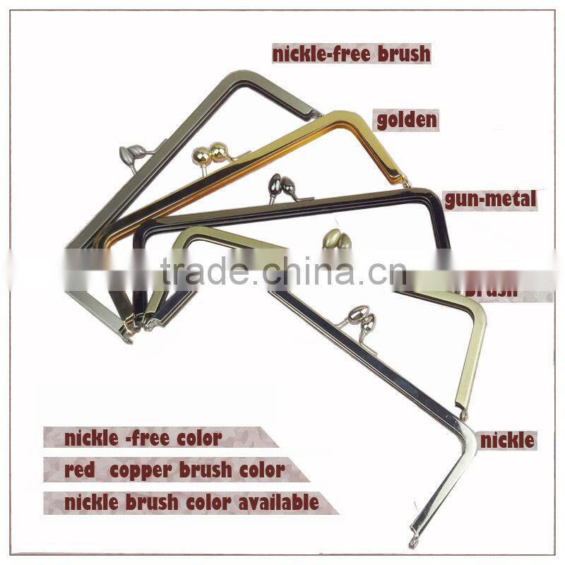 fashion brass 8*3inch clutch purse frame