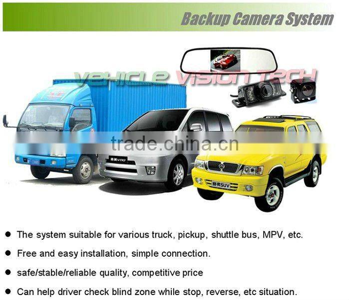 RV-303A 3.5" car rearview mirror monitor Car camera system with digital screen monitor&night vision camera