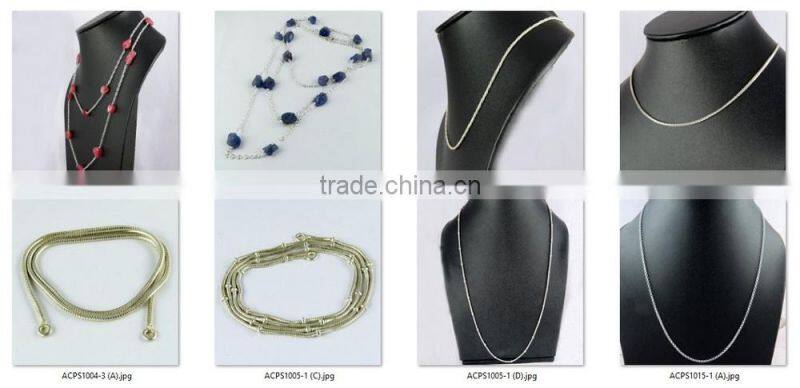 Pale Beauty !! Springring Lock Iolite & Pearl & Ruby 925 Sterling Silver Chain, Wholesale Jewellery On Factory Price