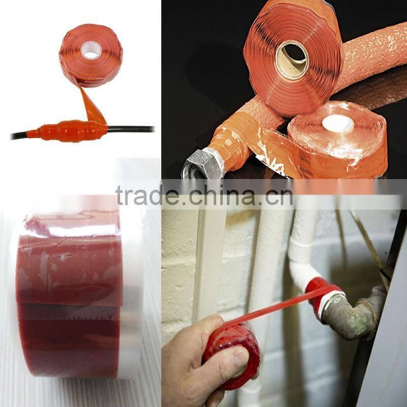 Adhesive silicone tape sew transparent