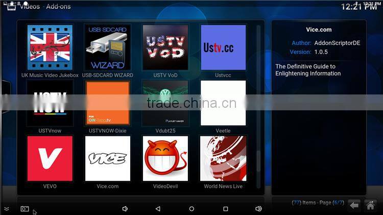M8R Octa Core RK3368 CPU built Dual WIFI and BT4.0 Android 5.1 Lollipop Smart TV BOX