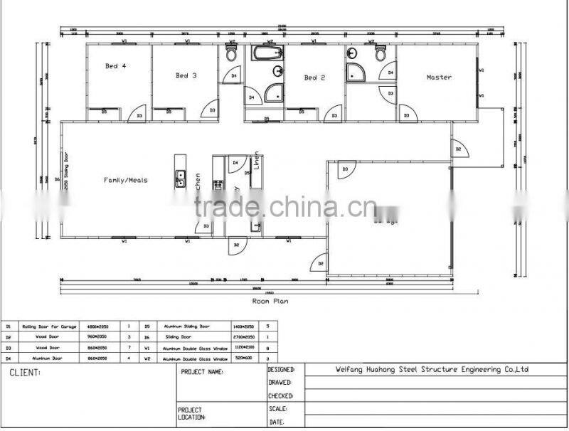 Prefabricated Luxury Modern Steel Villa Sale/ Prefab House