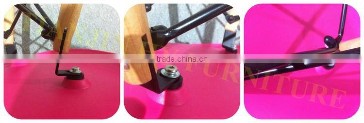 Cheap Replica EMES style wooden legs PP Plastic Chair with low price