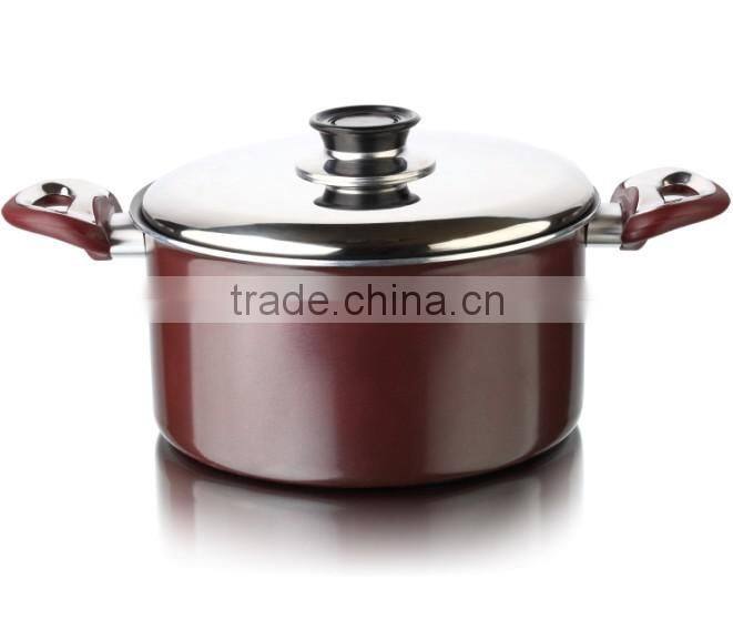 Large Non-stick Ceramic cooking pot Aluminum stock pot