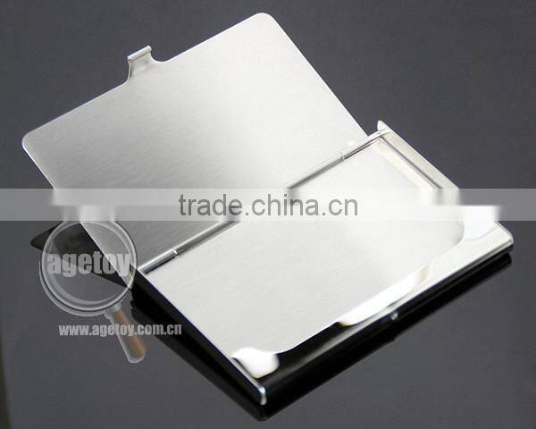 High Polished Mirror Effect Stainless Steel Blank Silver Metal Credit Card Holder