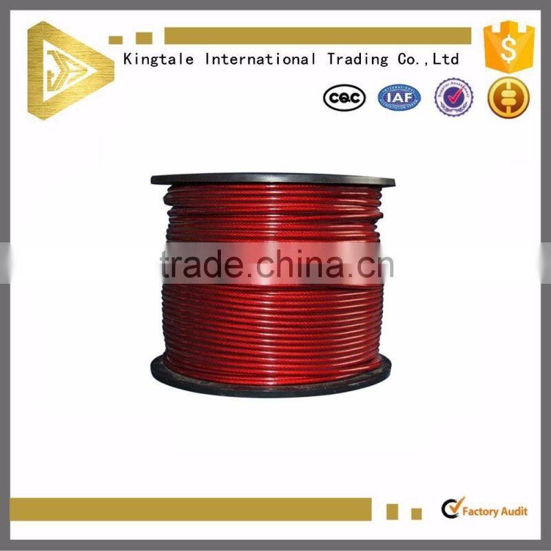 6mm Pvc coated galvanized steel wire rope from alibaba china