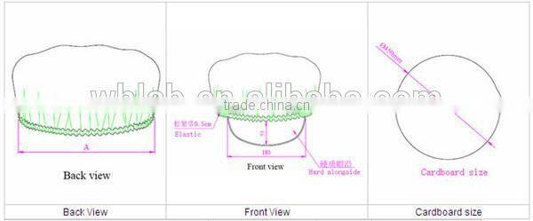 White pullover adjustable ESD antistatic cap