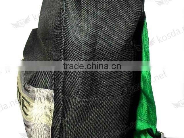 JDM-ware 15L Green Racing harnesses ,High quality JDM style school bag