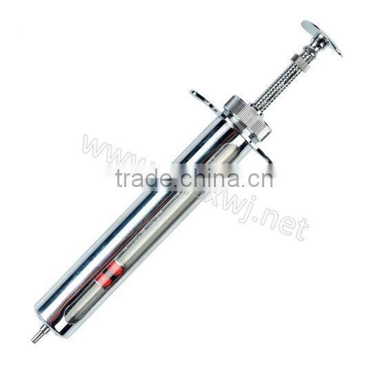 vet and animal using copper metal Automatic Syringe
