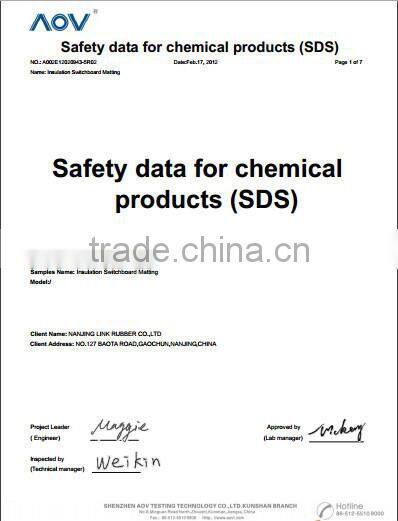 British Standard BS921 replaced by IEC61111:2009 switchboard room matting class 0 1000V insulating rubber matting