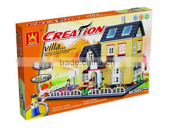 new product Funny Villa Block toy
